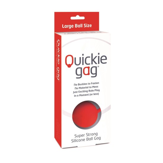 Quickie Gag Large Ball - Red Quickie Gag Large Ball - Red