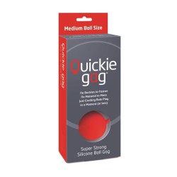 Quickie Gag Medium Ball - Red Quickie Gag Medium Ball - Red