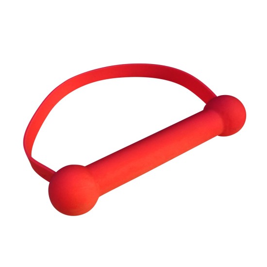 Quickie Gag Mouth Bit - Red (One Size)