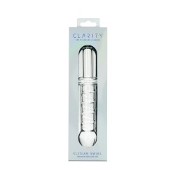 Clarity - Glass Dildo - Elysian Swirl