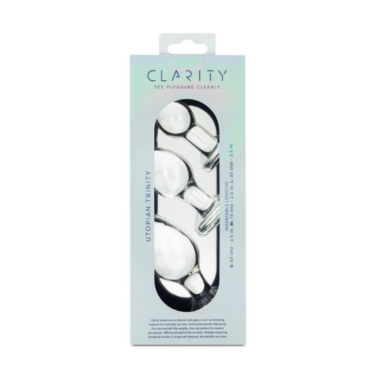Clarity - Glass Dildo - Utopian Trinity Clarity - Glass Dildo - Utopian Trinity