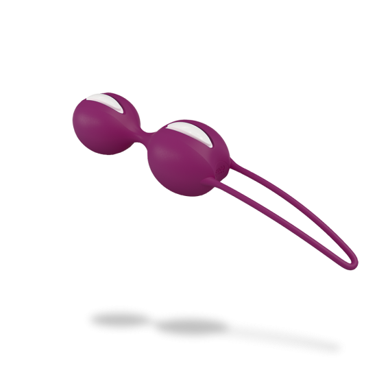 Fun Factory Smartballs Duo - White/Grape - Kegel Ball Fun Factory Smartballs Duo - White/Grape - Kegel Ball