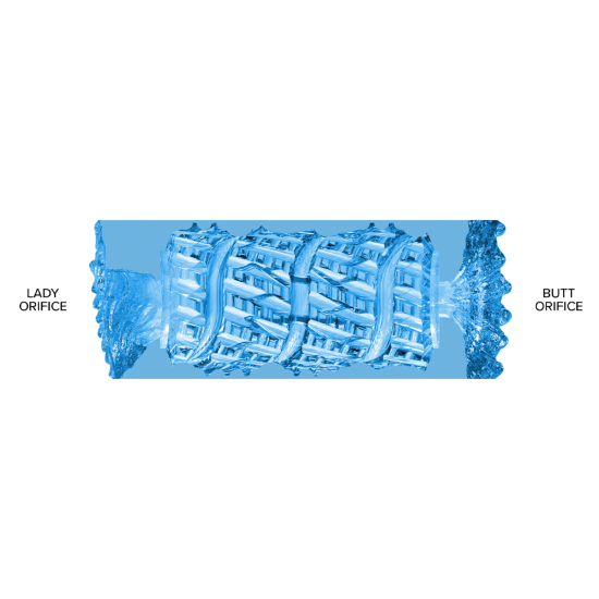 Fleshlight Quickshot - Alien Blue Metallic Lady/Butt