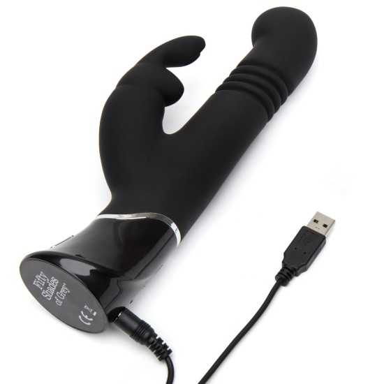 Fifty Shades of Grey Greedy Girl Rechargeable Thrusting G-Spot Rabbit Vibrator Fifty Shades of Grey Greedy Girl Rechargeable Thrusting G-Spot Rabbit Vibrator