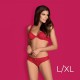 Obsessive Rougebelle 2 pcs set L/XL - Red Obsessive Rougebelle 2 pcs set L/XL - Red
