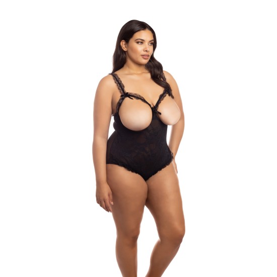 Oh La La Cheri - Amber Teddy - Plus - Queen Size - Black Oh La La Cheri - Amber Teddy - Plus - Queen Size - Black