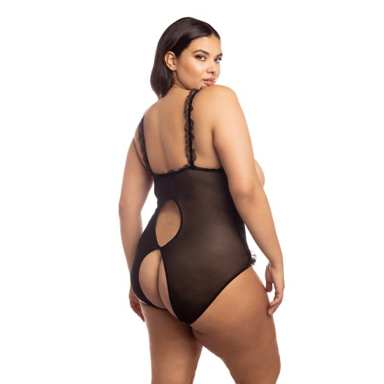 Oh La La Cheri - Amber Teddy - Plus - Queen Size - Black Oh La La Cheri - Amber Teddy - Plus - Queen Size - Black
