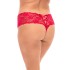 Oh La La Cheri - Goodnight Kiss Panty - 3X/4X - Red