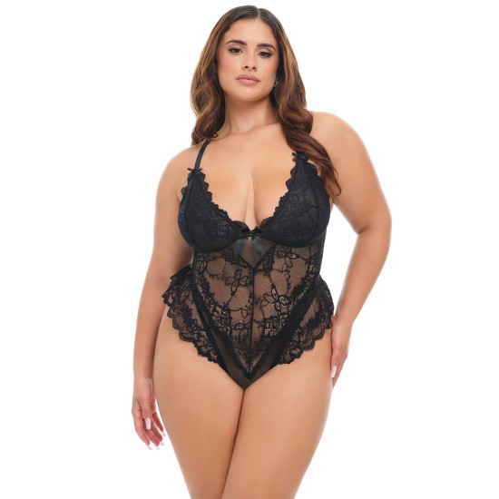 Oh La La Cheri - Valentine Teddy Plus - 3X/4X - Black