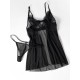 Oh La La Cheri - Astra Babydoll - S/M - Black
