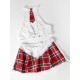 Oh La La Cheri - Academic Affair Set Plus - 1X/2X - Red/White Oh La La Cheri - Academic Affair Set Plus - 1X/2X - Red/White