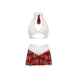Oh La La Cheri - Academic Affair Set - S/M - Red/White Oh La La Cheri - Academic Affair Set - S/M - Red/White