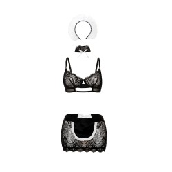 Oh La La Cheri - Maid In France Set - S/M - Black/White Oh La La Cheri - Maid In France Set - S/M - Black/White