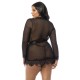 Oh La La Cheri - Provence Robe Plus - 1X/2X -  Black