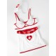 Oh La La Cheri - Naughty Nurse Set Plus - 1X/2X - Red/White Oh La La Cheri - Naughty Nurse Set Plus - 1X/2X - Red/White