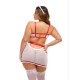 Oh La La Cheri - Naughty Nurse Set Plus - 1X/2X - Red/White Oh La La Cheri - Naughty Nurse Set Plus - 1X/2X - Red/White