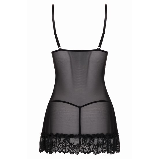Oh La La Cheri - Valentine Babydoll XL Black