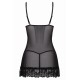 Oh La La Cheri - Valentine Babydoll XL Black