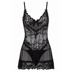 Oh La La Cheri - Valentine Babydoll XL Black Oh La La Cheri - Valentine Babydoll XL Black