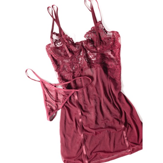 Oh La La Cheri - Marisol Babydoll - L/XL - Zinfandel Oh La La Cheri - Marisol Babydoll - L/XL - Zinfandel